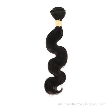 Aisi Beauty High Quality Supplier Body Wave Black 100% Silky Soft 100g Hair Extensions Brazilian Human Hair Weave Bundles